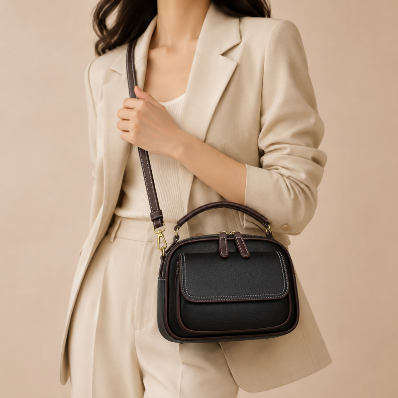Classic Contrast Women’s Crossbody Bag