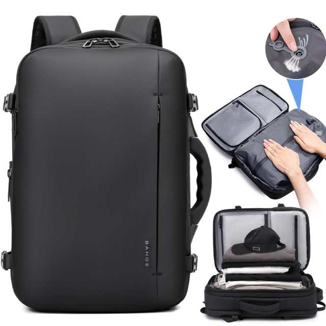 Expandable Vacuum Storage Travel Backpack With Weighing Feature