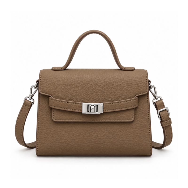 Retro Lock Commuter Handbag