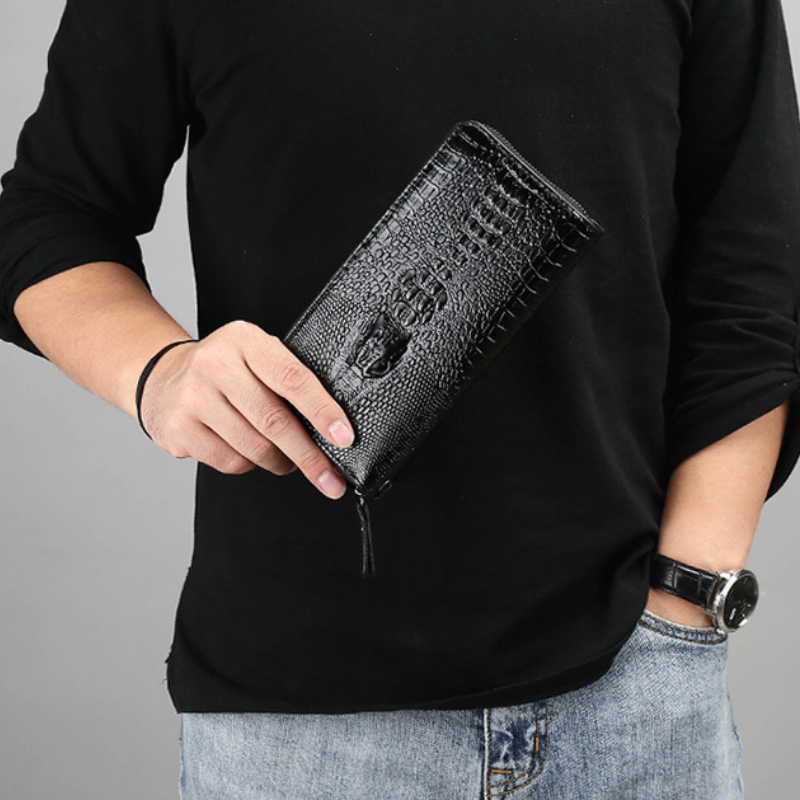 Crocodile Pattern Casual Men's Wallet