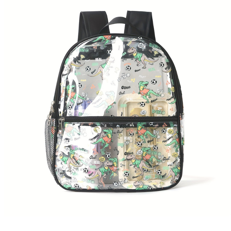 Dino Fun Transparent Kids Backpack