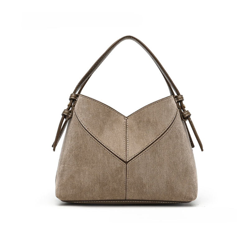 V-Curve Textured Handbag