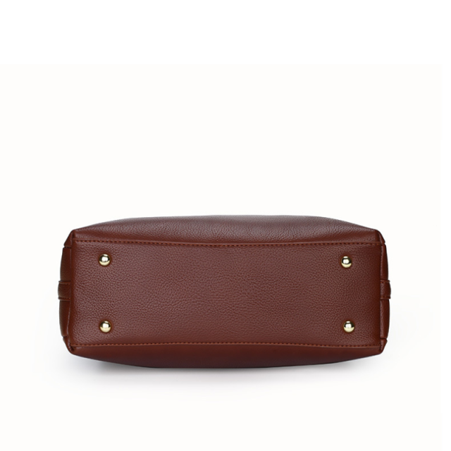 Retro Lychee Pattern Handbag For Women