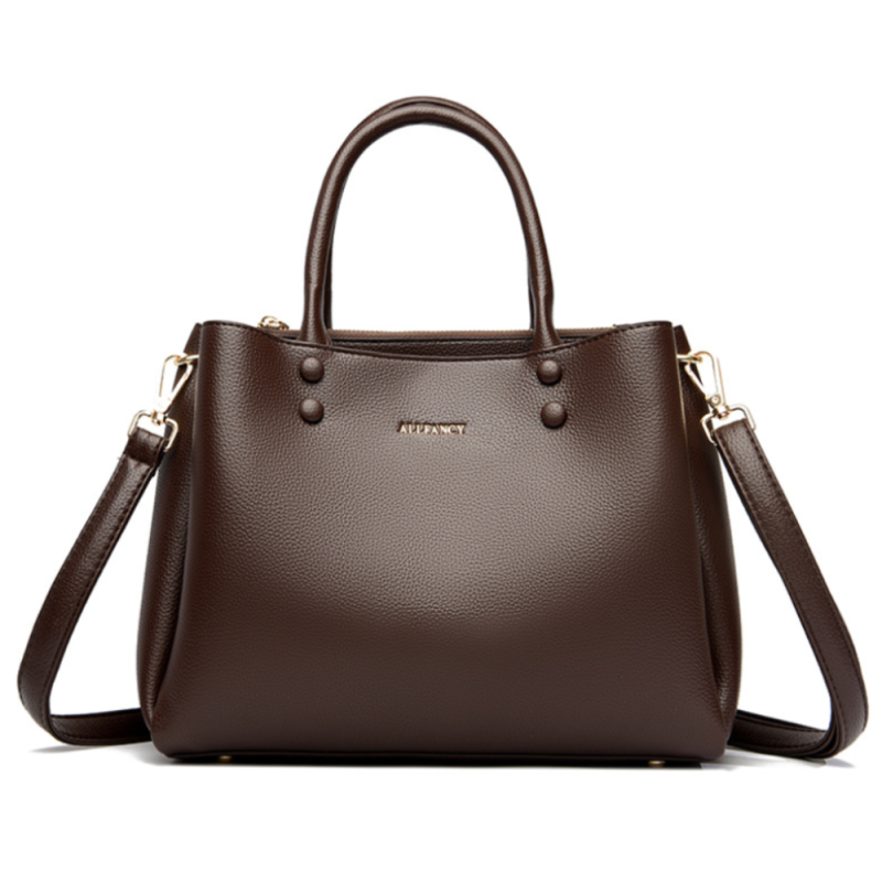 Elegant Lychee Pattern Large Capacity Handbag For Women