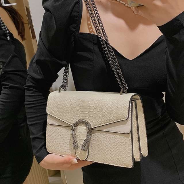 Premium Snake Embossed Crossbody Bag