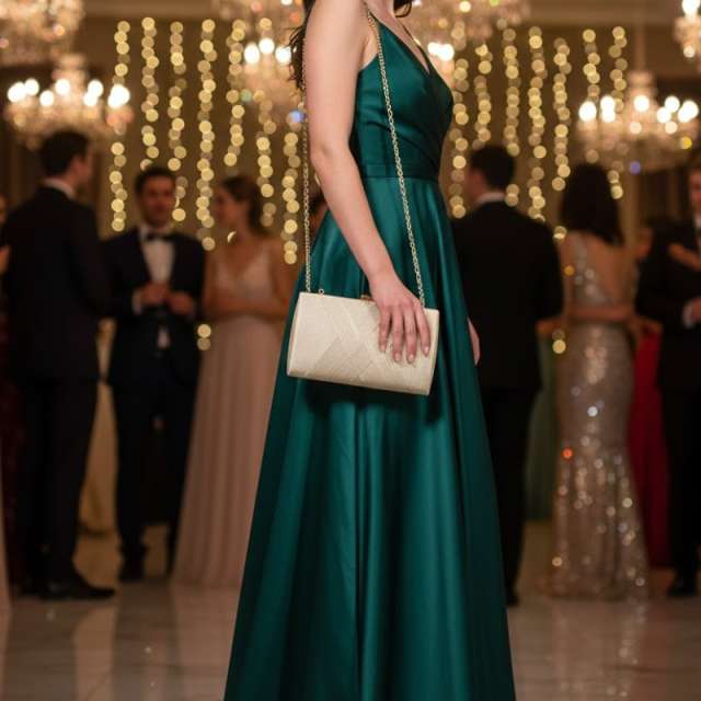 Lumine Grace Glitter Box Clutch