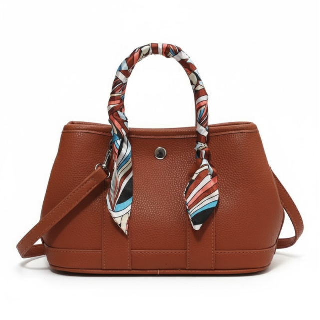 Elegant Ribbon Accent Large Handbag For Women