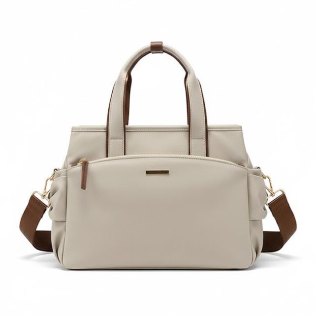 Pleated Large Capacity Commuter Handbag