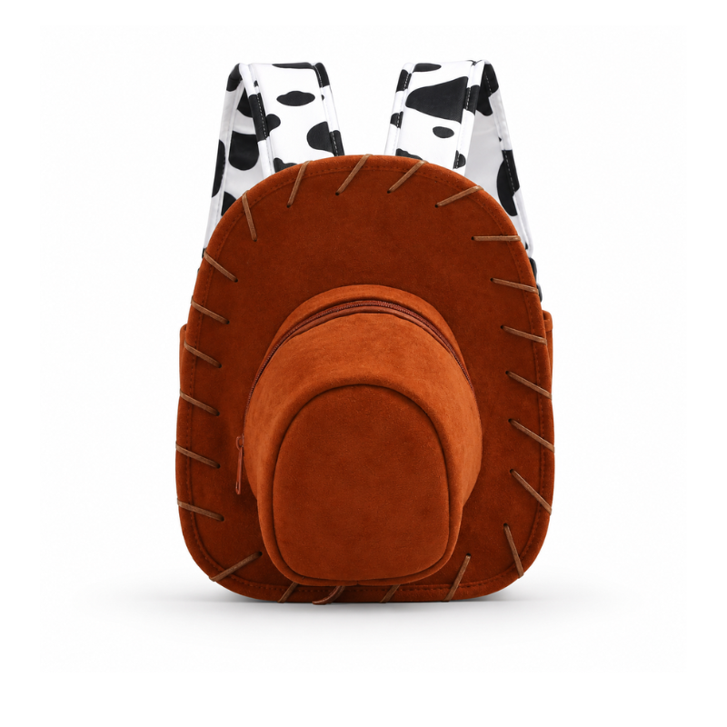 Retro Crescent Pocket Backpack