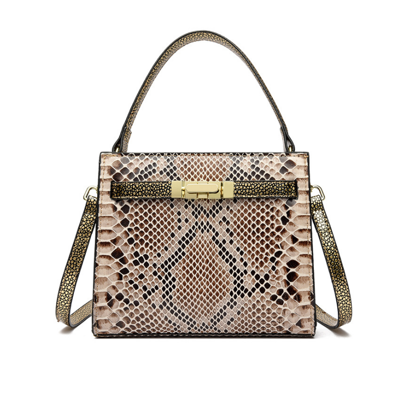 Serpentine Clasp Handbag