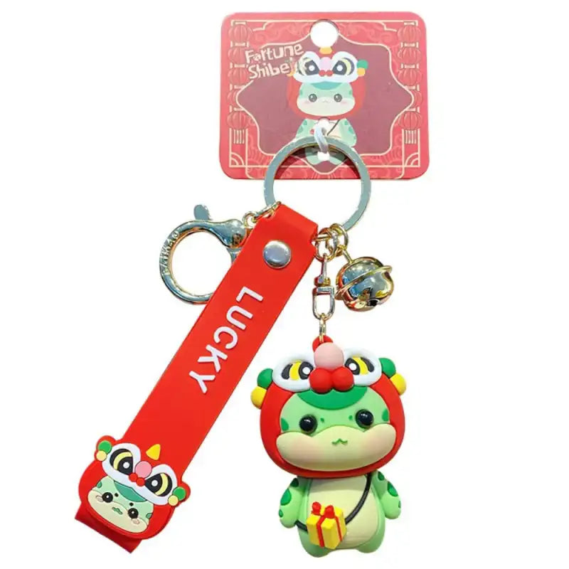 Lion Snake Awakening Bag Charm
