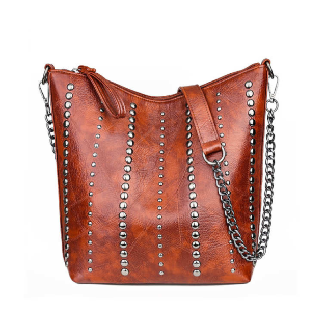 Rivet Bucket Tote Bag