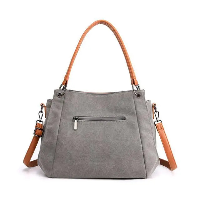 Casual Chic Canvas Shoulder Bag