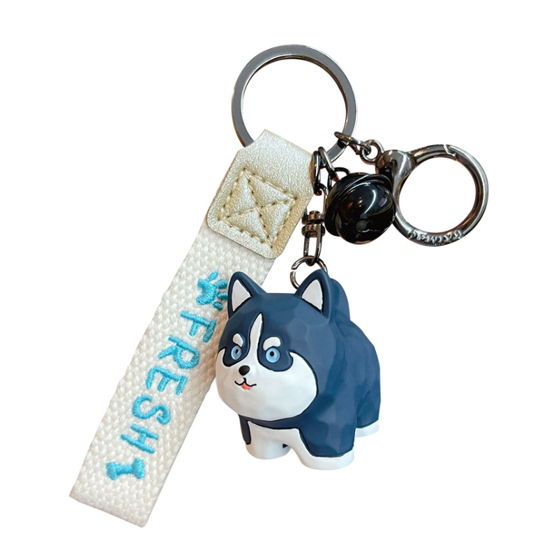 Creative Husky Resin Bag Charm