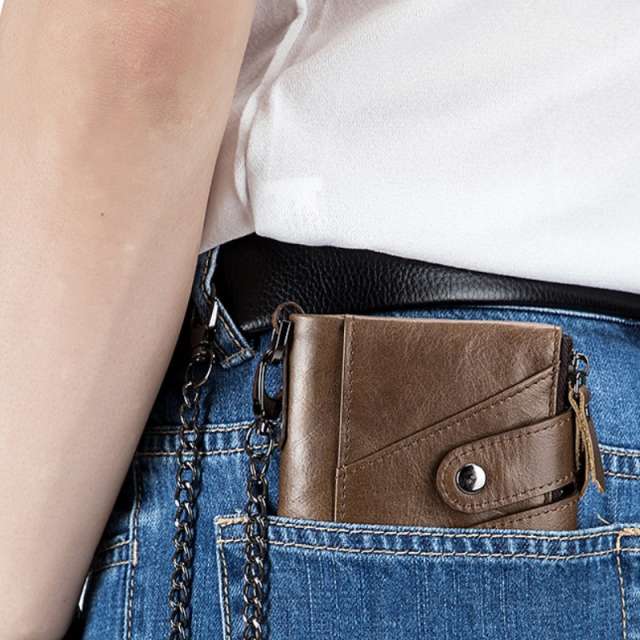 Captain Cow Vintage RFID Genuine Leather Wallet for Men