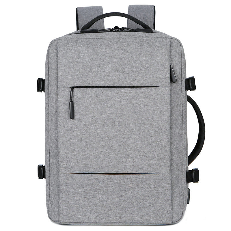 Expandable Polyester Backpack with Large Capacity
