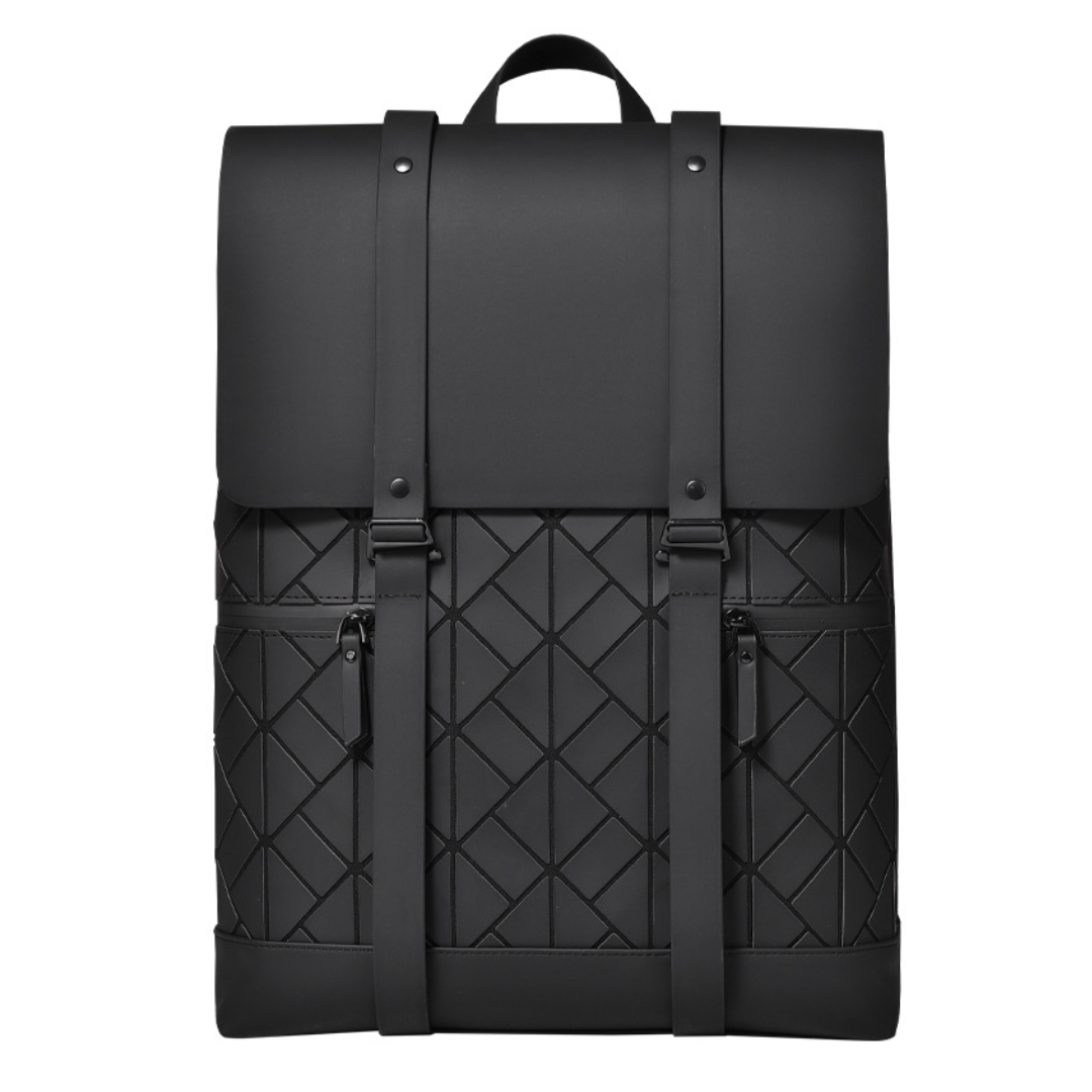 Rhombus Style Polyester Travel Commuter Laptop Backpack
