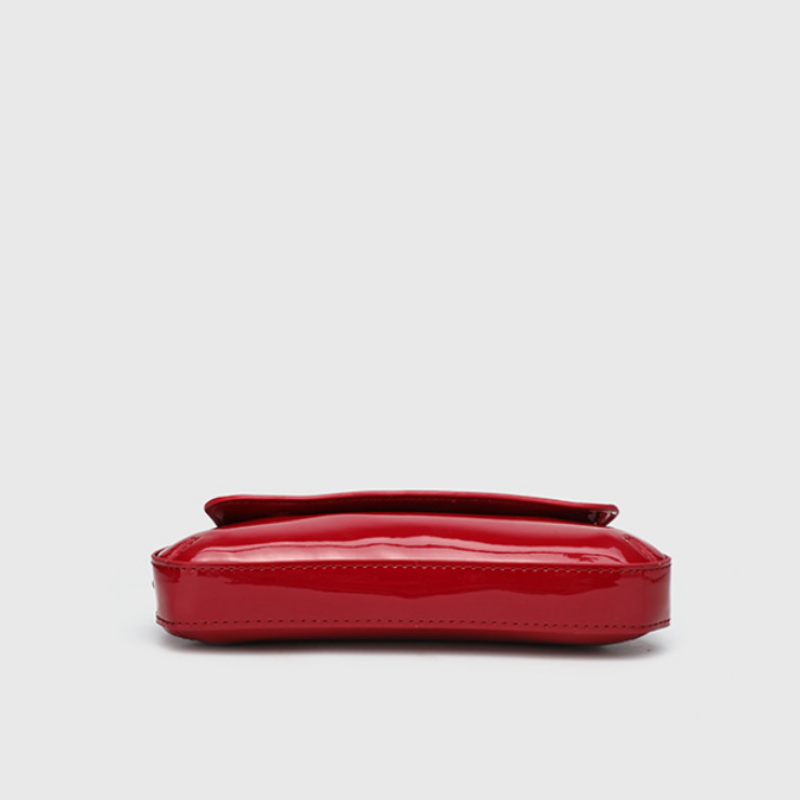 Vela Glossy Baguette Women’s Shoulder Bag