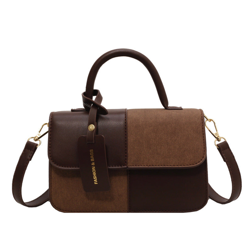Summer Contrast Color  Square Commuter Shoulder Bag