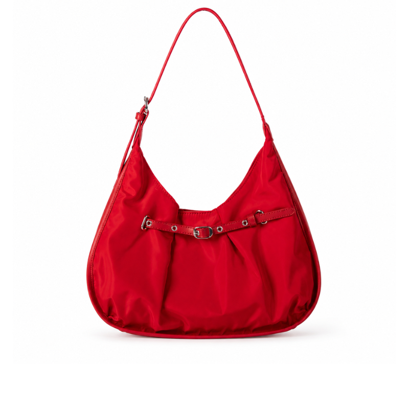 Ruby Belt Detail Shoulder Bag