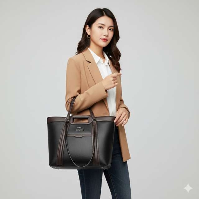 High End Kangaroo Leather Commuter Shoulder Bag