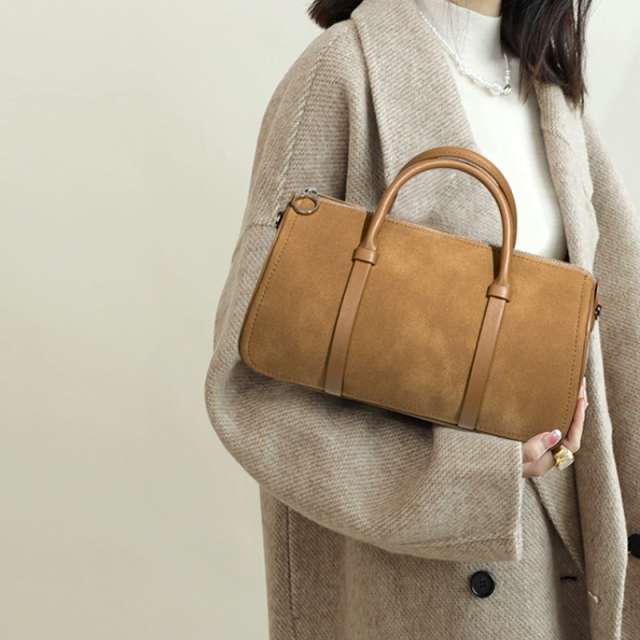 Dragon Inlaid Suede Women's Handbag