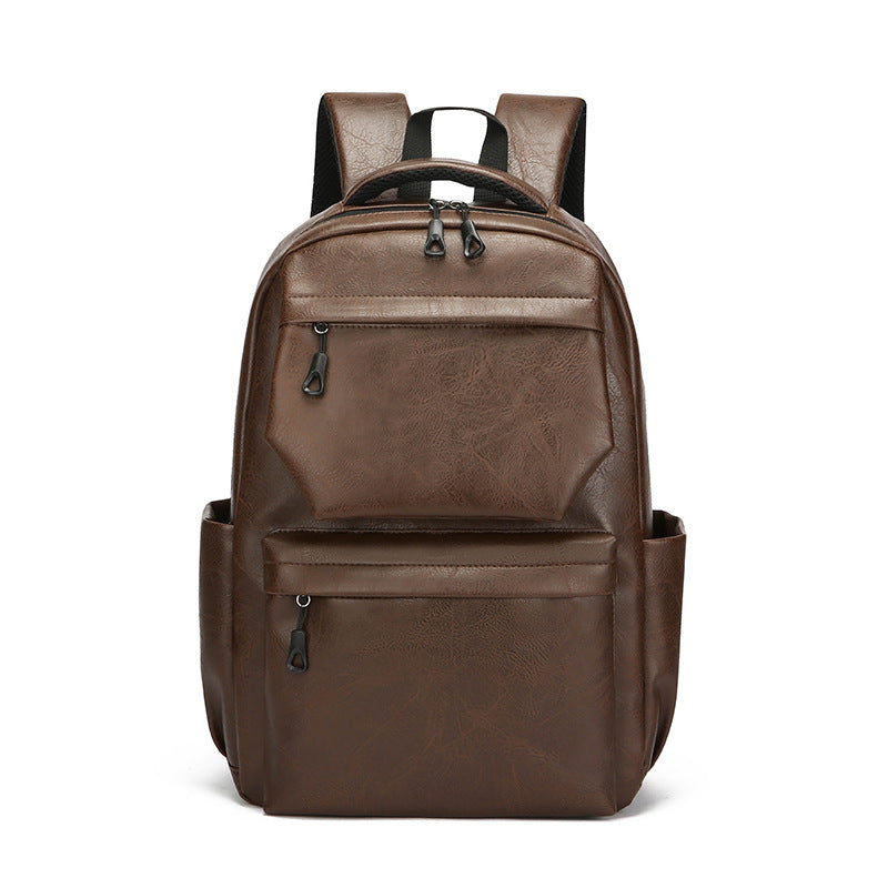 Style PU Leather Fashion Mens Backpack