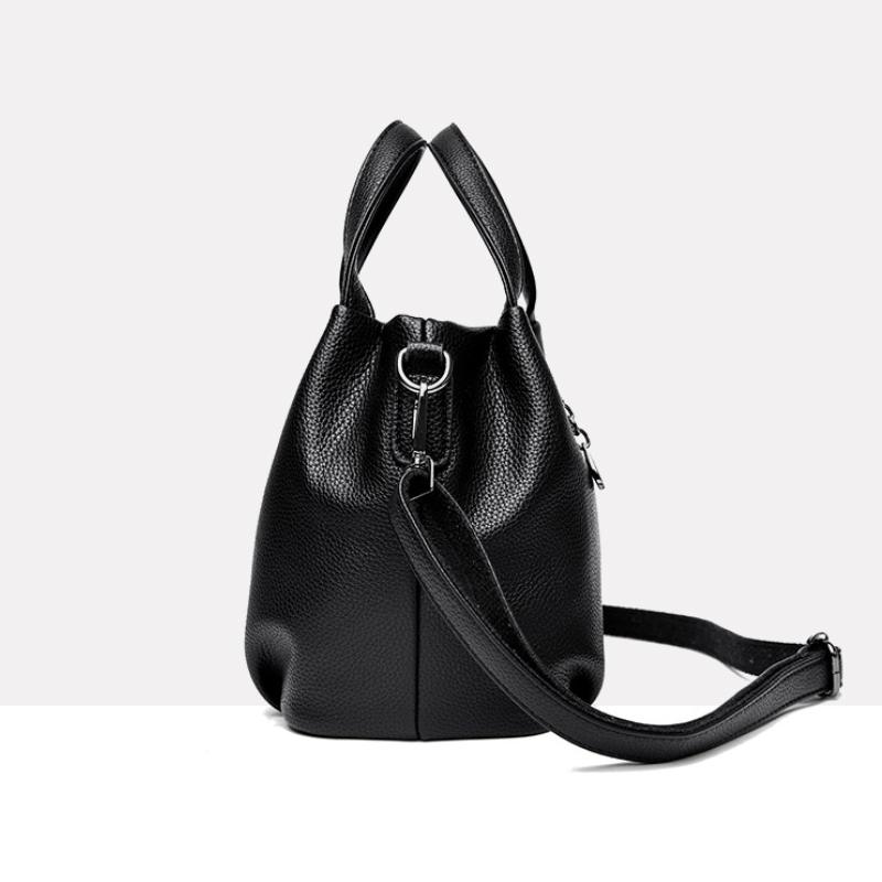 Luna Soft Solid Leather Handbag