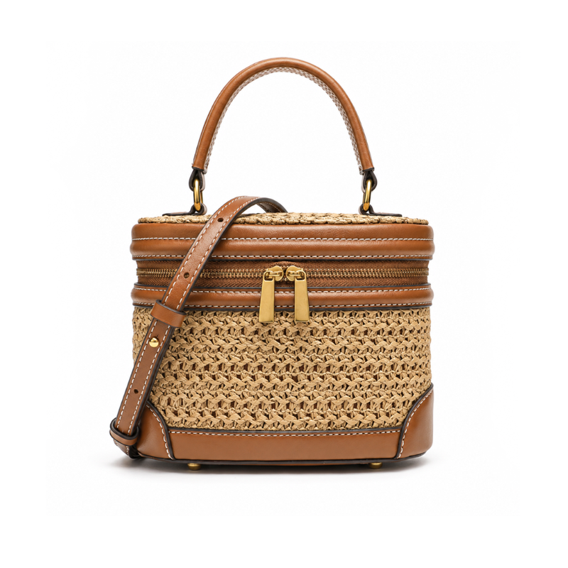 Cove Textured Canvas Mini Bucket Bag