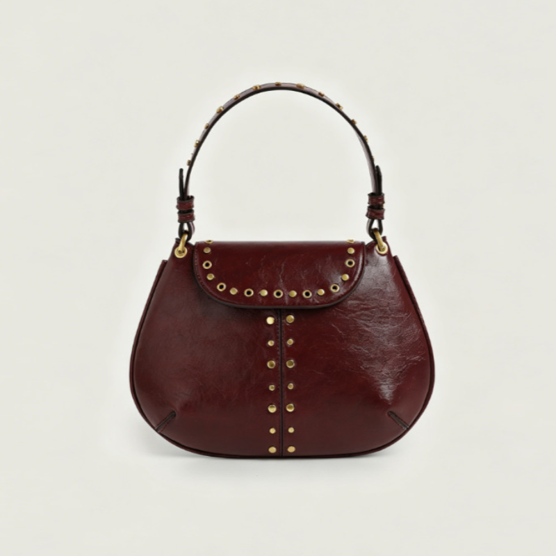 Ruby Studded Vintage Handbag
