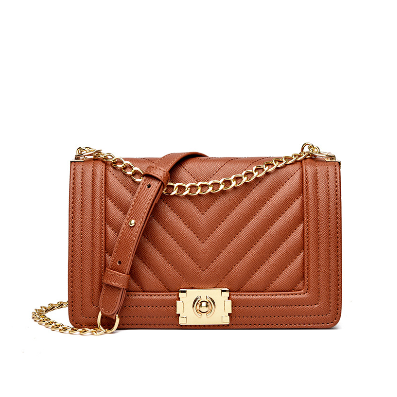 Vela Quilted Chain Crossbody Bag