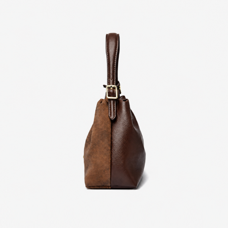 Cocoa Cloud Suede Handbag