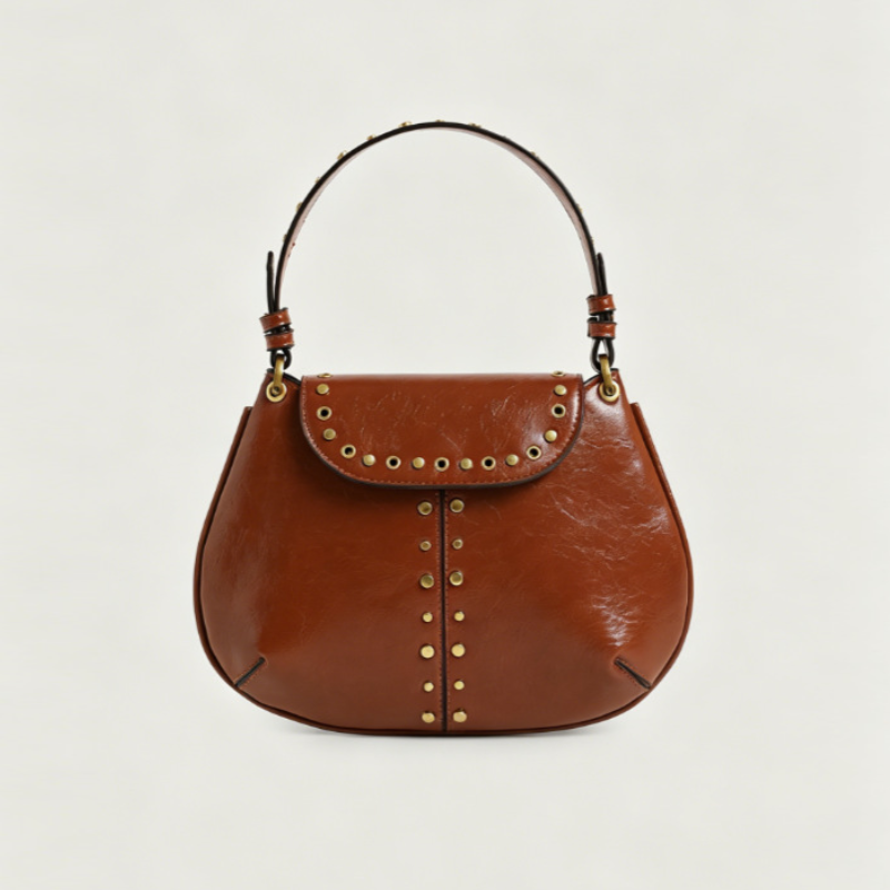 Ruby Studded Vintage Handbag