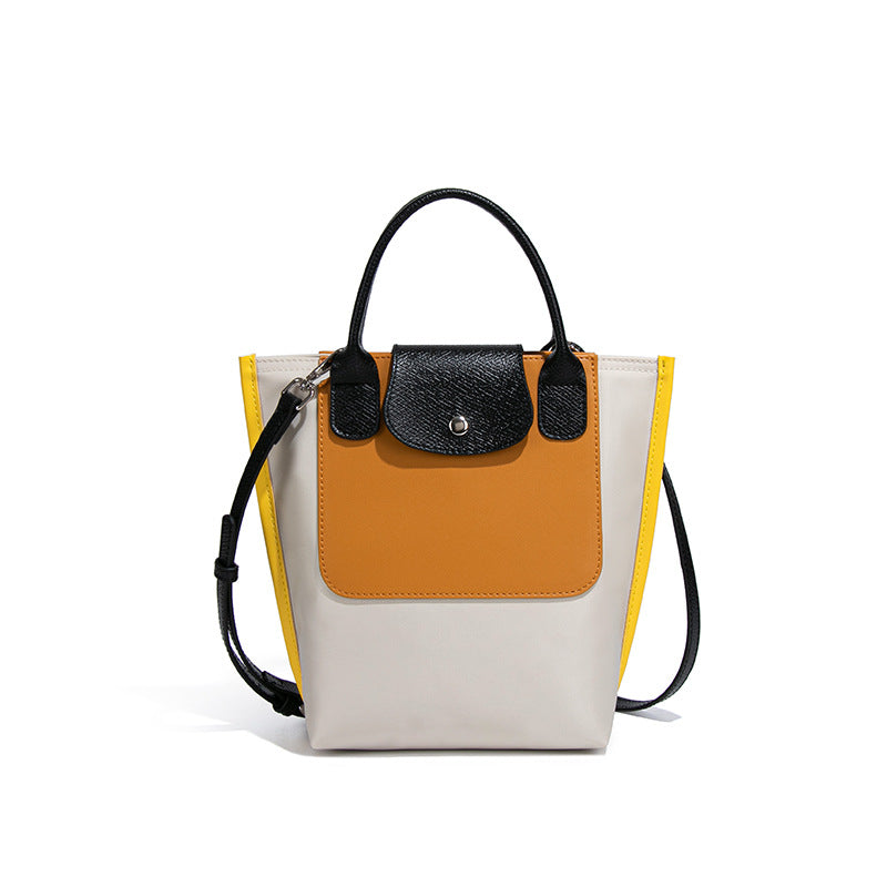 Contrast Frame Convertible Handbag