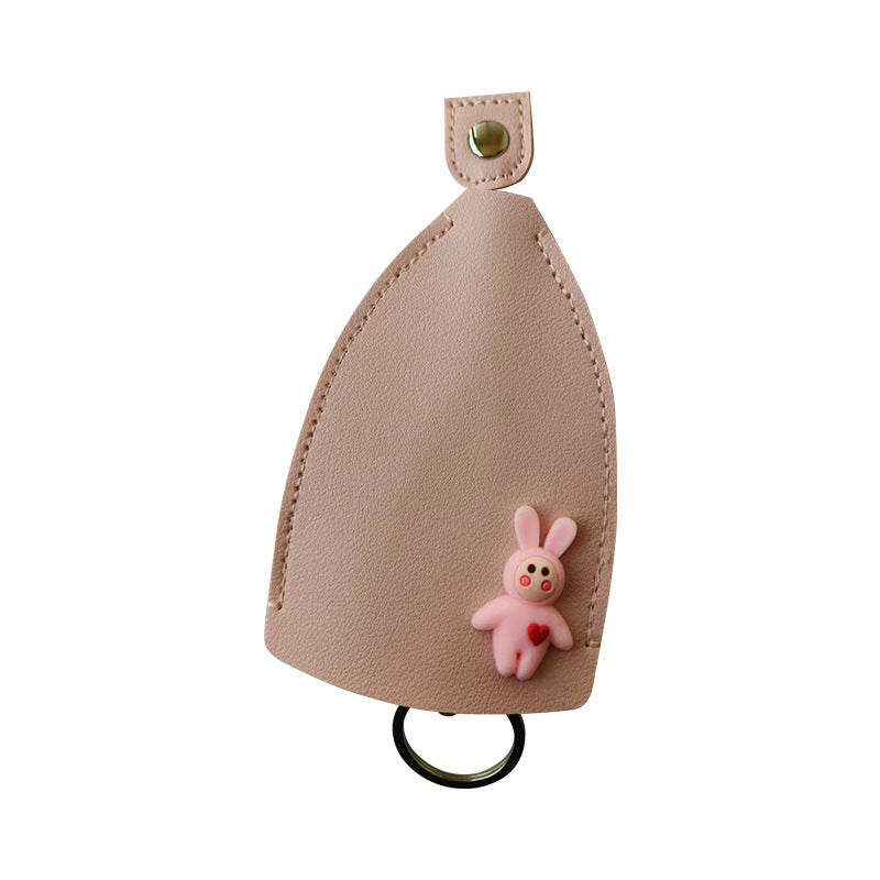 Compact Leather Key Holder Pouch