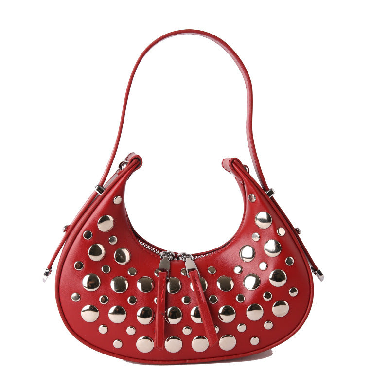 Scarlet Stud Shoulder Bag