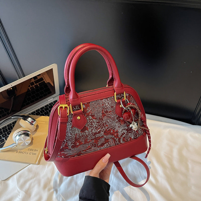 Embroidered Seashell Women’s Handbag