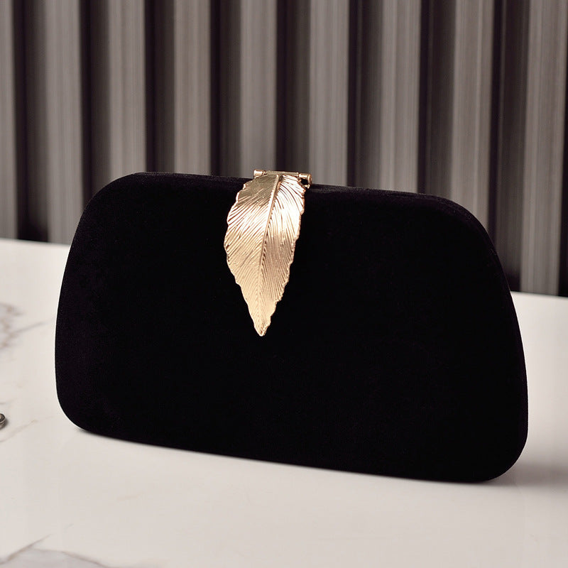 Velvet Leaf Charm Clutch