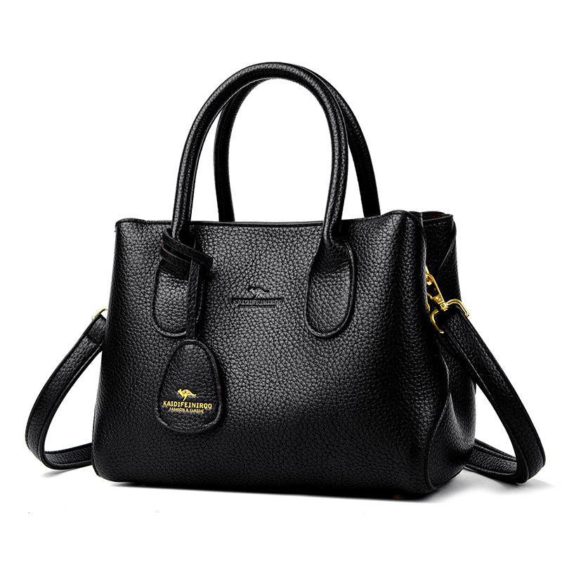 Retro Large Capacity Commuter Handbag for Women