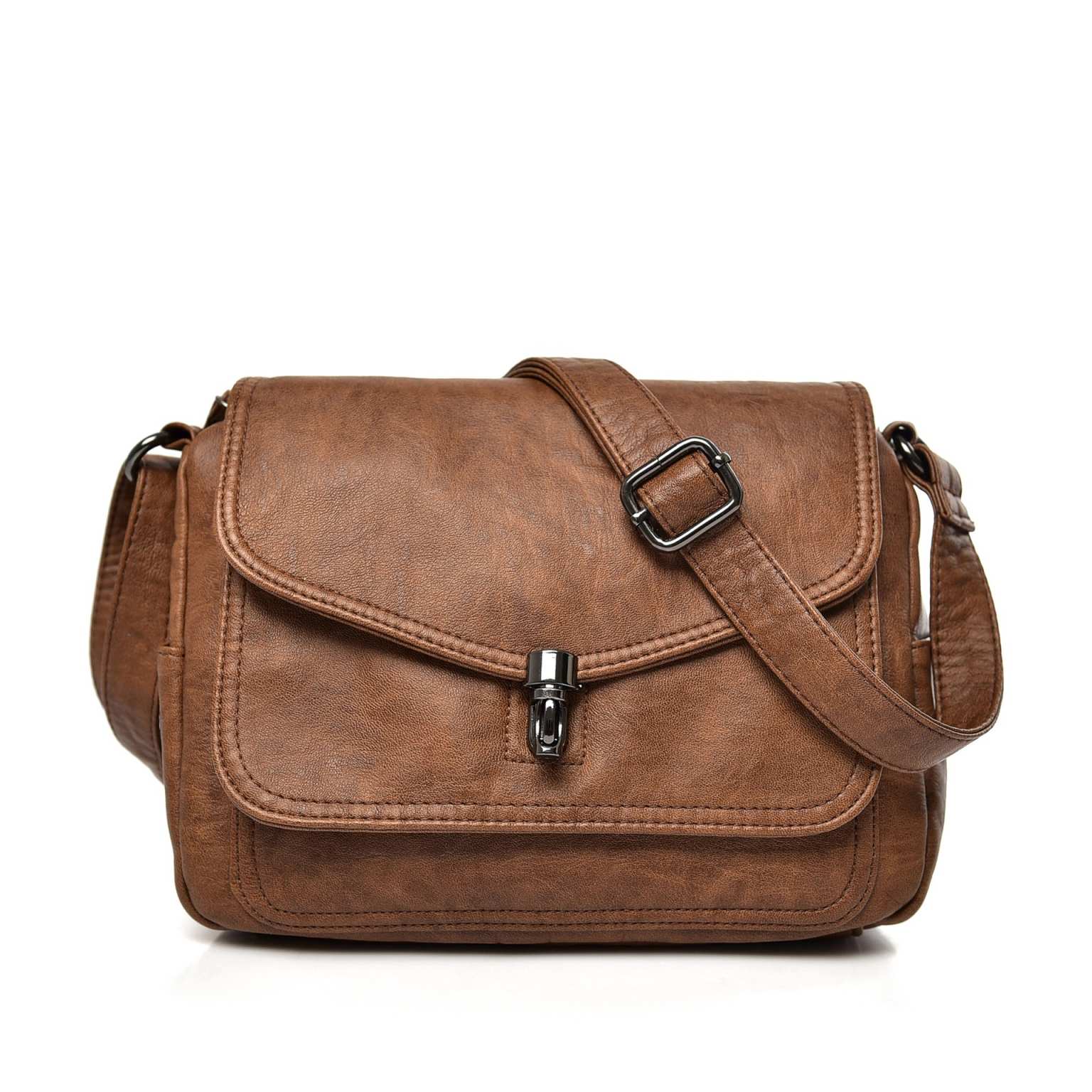 Elan Retro Soft Leather Crossbody Bag