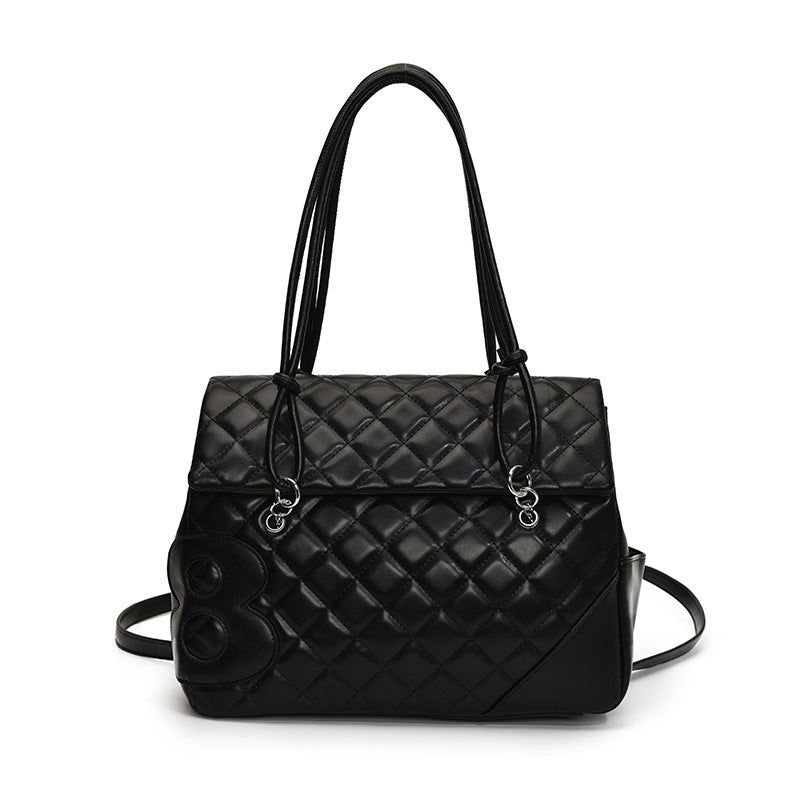 Cushion Grid Convertible Shoulder Bag