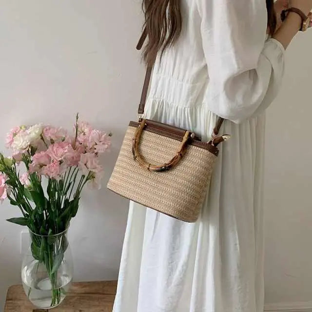 Woven Straw Small Bag