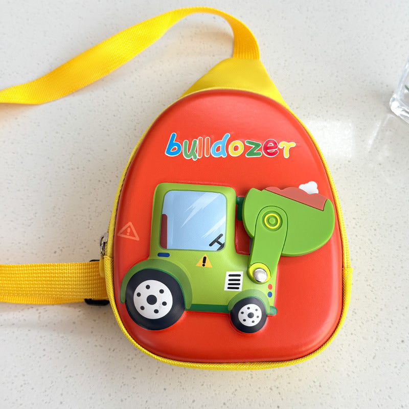 3D Construction Kids Crossbody Bag