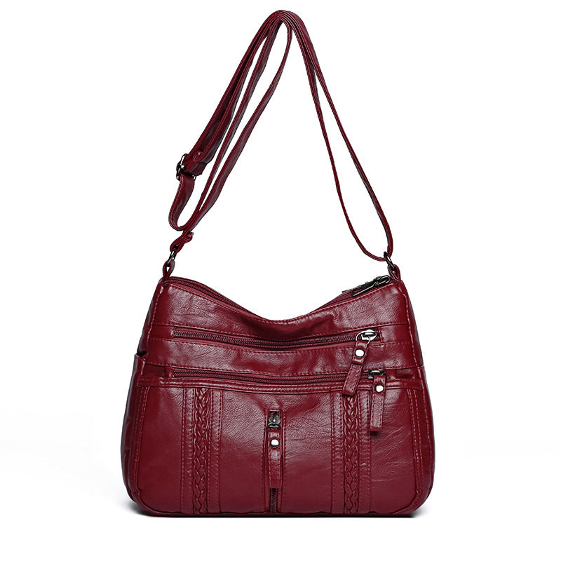 Vintage Soft Leather Shoulder Bag