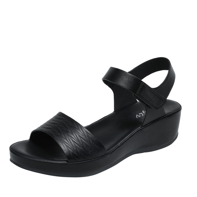 Modern Textured Wedge Sandals for Women