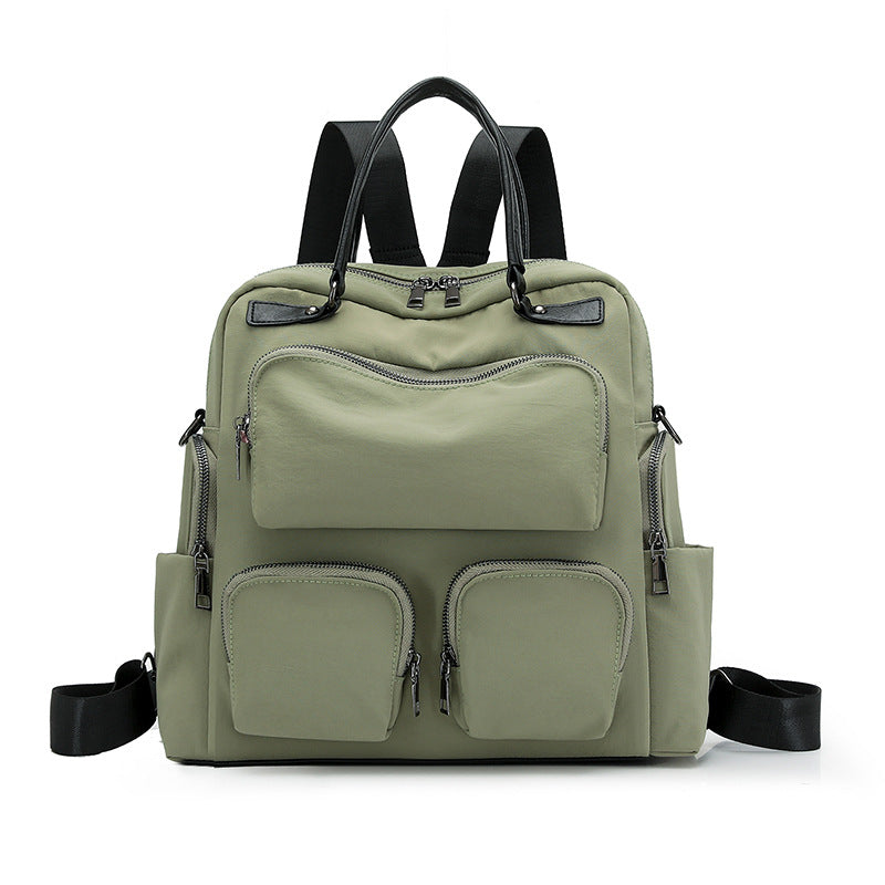 Multi-Pocket Nylon Travel Backpack