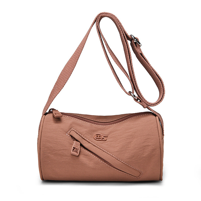 Round Nylon Crossbody Bag