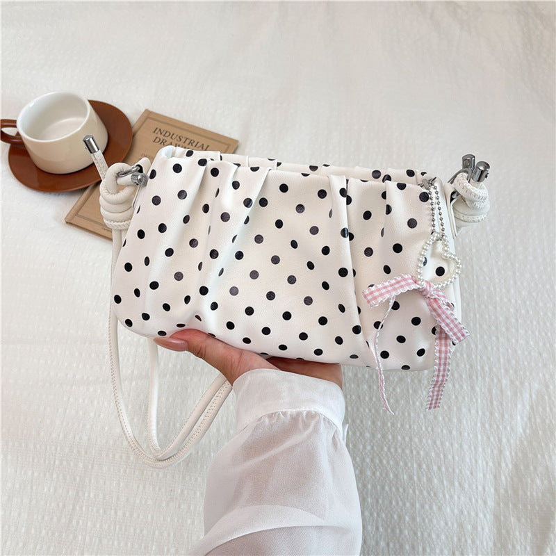 Dotted Ribbon Women’s Shoulder Bag