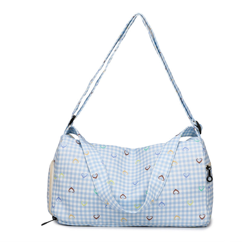 Verona Women’s Plaid Travel Shoulder Bag