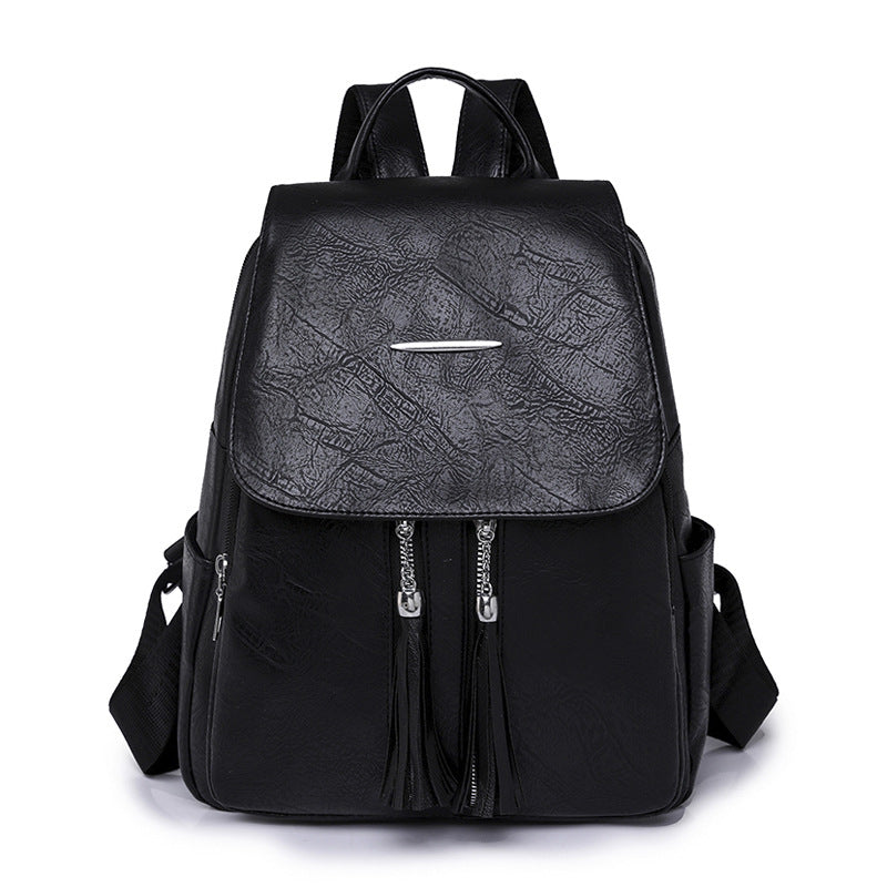 Vintage Charm PU Leather Backpack